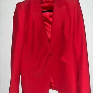 Alexander McQueen Vibrant Red Blazer